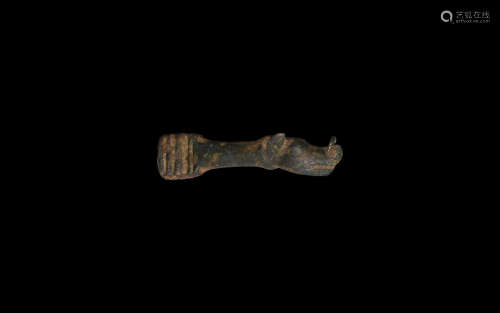 Roman Boar's Head Knife Handle