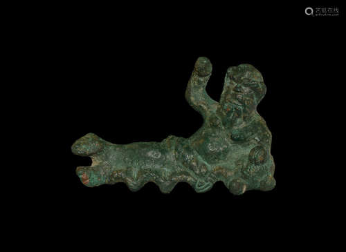 Roman Reclining Silenus Statuette