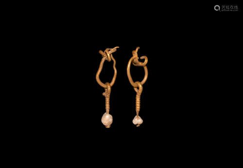 Roman Gold Earring Pair