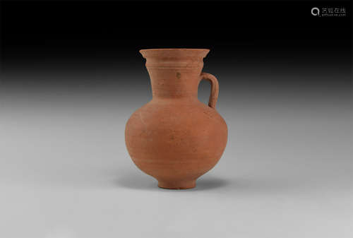 Roman Redware Handled Jug