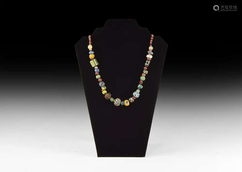 Roman and Other Glass Bead Necklace