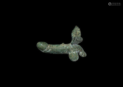 Roman Double Phallic Pendant