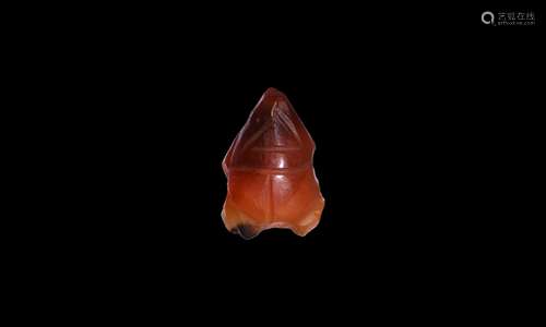 Egyptian Carnelian Frog Amulet