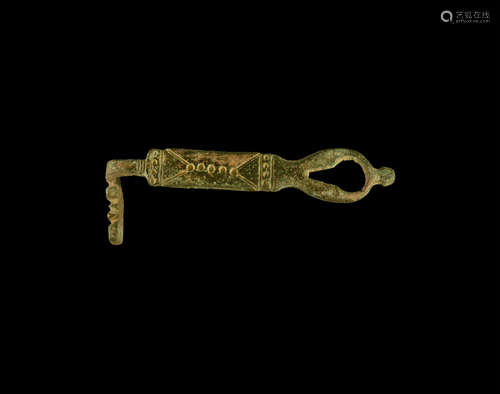 Roman Decorated Key