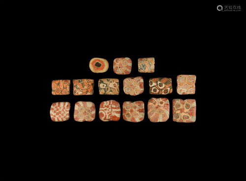 Roman Mosaic Glass Bead Collection