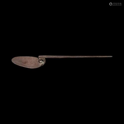 Roman Silver Swan-Necked Spoon