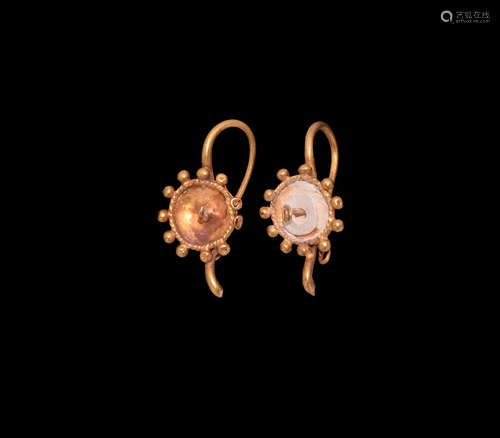 Roman Gold Earring Pair