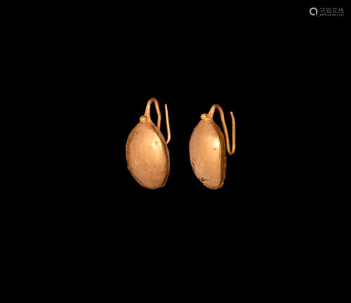 Roman Gold Earring Pair