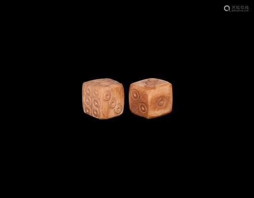 Roman Bone Dice Pair