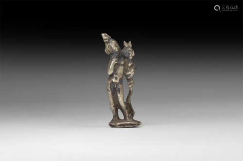 Roman Silver Harpocrates Figure