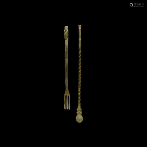 Roman Spoon and Fork Group