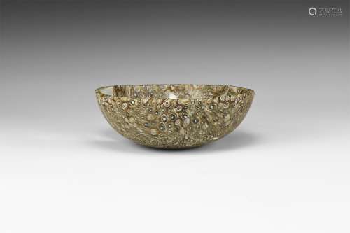 Greek Hellenistic Millefiori Glass Bowl