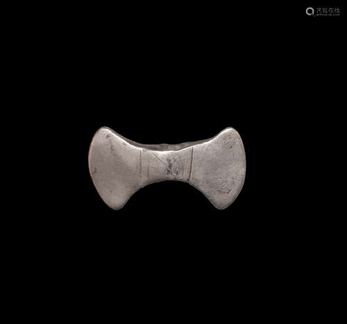 Roman Silver Votive Axe Pendant