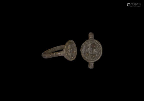 Roman Signet Ring with Warrior