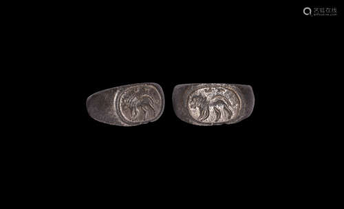 Roman Silver Ring with Lion