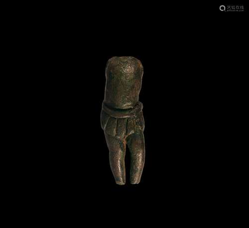 Roman Military Statuette Torso