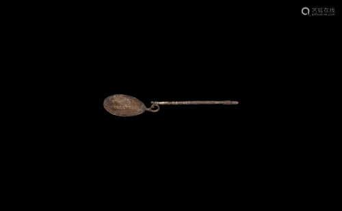 Roman Silver Spoon with VTERE FELIX