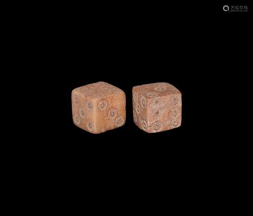 Roman Bone Dice Pair