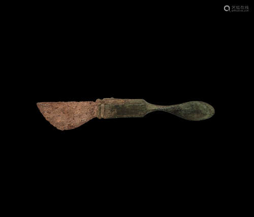 Roman Scapel with Bronze Handle