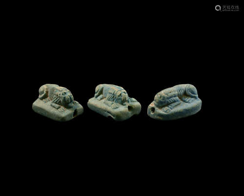 Phoenician Lion Amulet Group