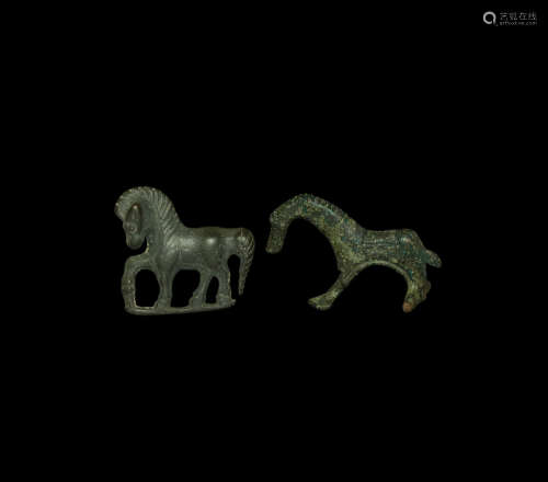 Roman Horse Brooch Group