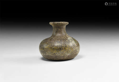 Roman Squat Glass Perfume Bottle