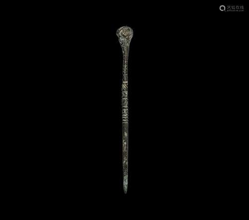 Roman Hair Pin with Head of an Empress