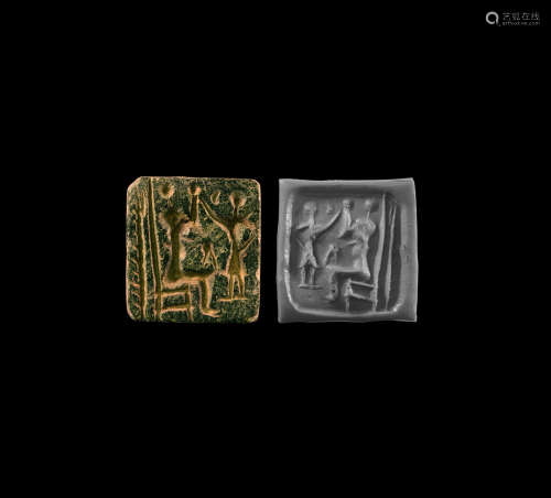 Western Asiatic Stamp Seal with Figures