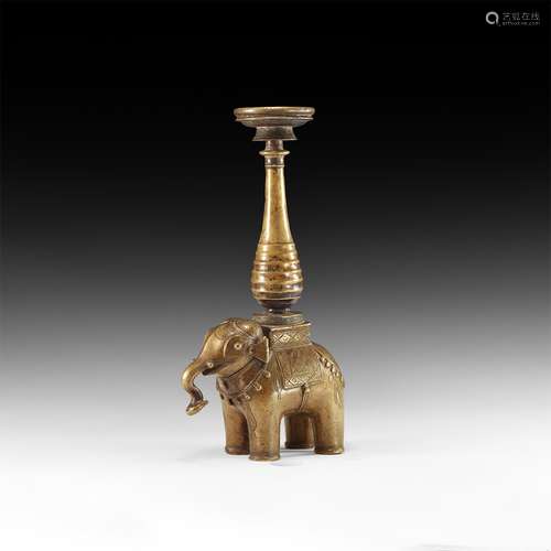 Indian Elephant Candlestick