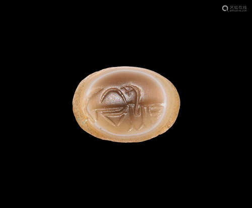 Burmese Inscribed Gemstone Intaglio