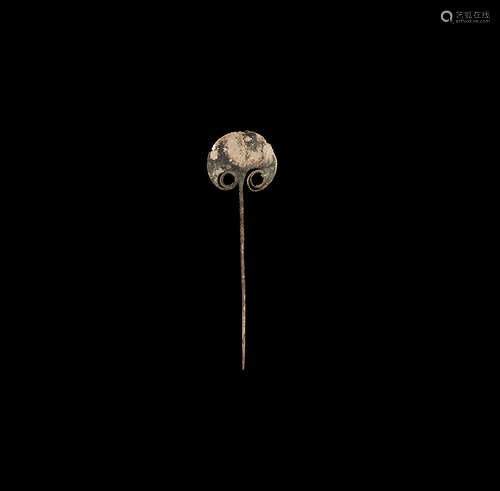 Western Asiatic Amlash Silvered Pin