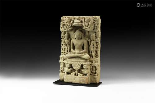 Indian Stele with Buddha Shakyamuni