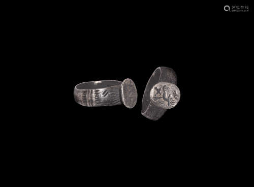 Byzantine Silver Inscribed Ring