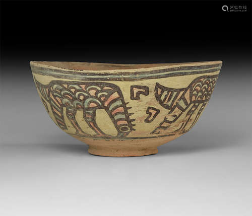 Indus Valley Mehrgarh Painted Vessel with Birds