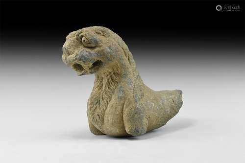 Central Asian Lion Statuette