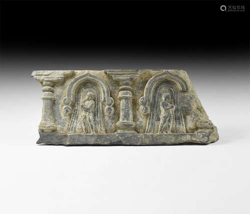 Gandharan Schist Figural Frieze