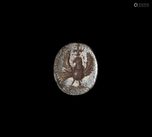 Byzantine Intaglio Gemstone with Eagle