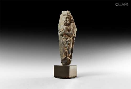 Gandharan Attendant Devotee Statuette