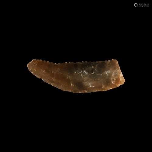 Stone Age Neolithic Curved Knife