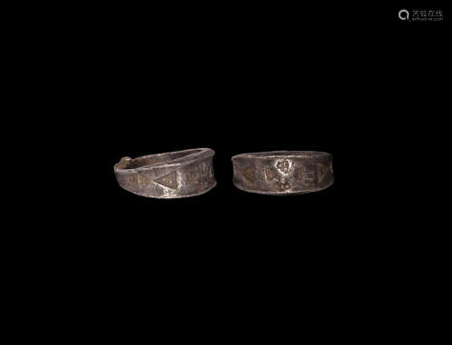 Viking Stamped Silver Ring