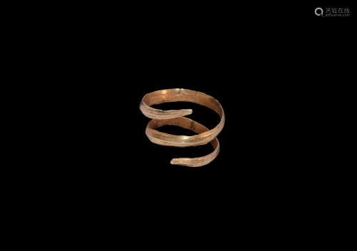 Viking Gold Serpent Ring