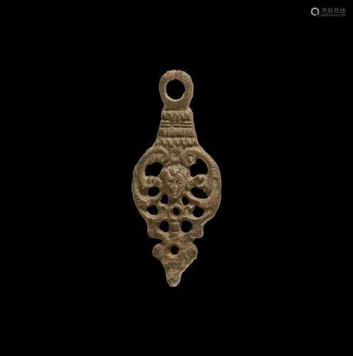 Medieval Openwork Pendant with Face