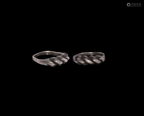 Viking Silver Plaited Ring