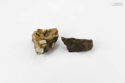 Natural History - British Cerussite and Jasper Mineral Specimens