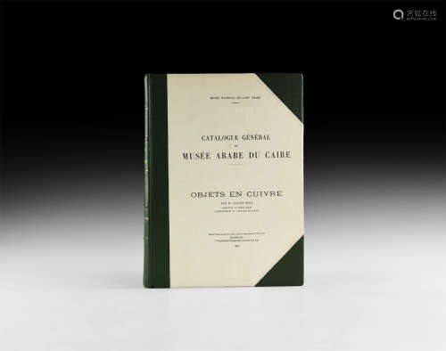 Archaeological Books - Wiet - Objets en Cuivre - Musee Arabe du Caire