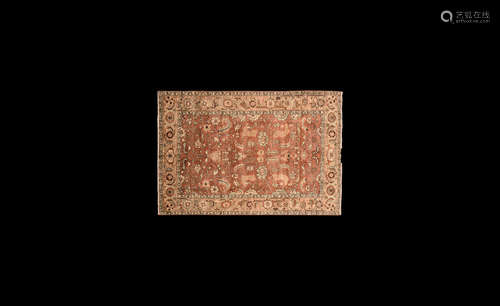 Indo Heriz Woven Persian Carpet