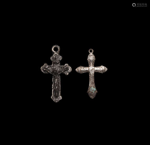 Post Medieval Silver Cross Group