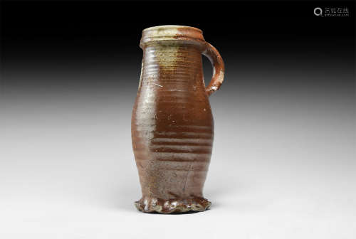 Medieval Glazed Ale Jug