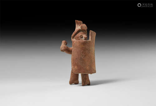 Pre Columbian Colima Whistle Figure