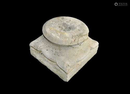 Post Medieval Limestone Pillar Base